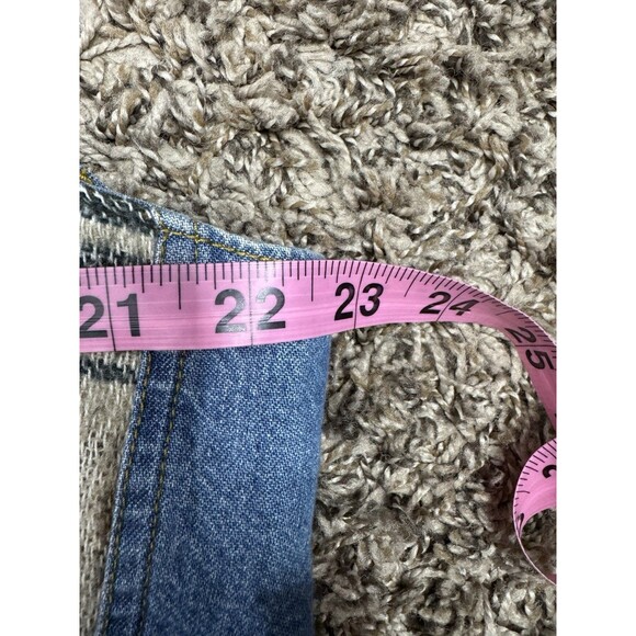 Vtg 90s Arizona Jean Company Denim Vest Western Aztec Boho Mens Sz Large Cowboy - Picture 15 of 16